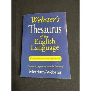 Websters Thesaurus Of The English Language Paperback 2014